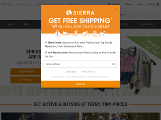 sierra.com screenshot