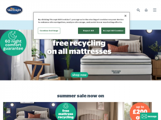 silentnight.co.uk screenshot