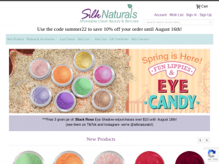 silknaturals.com screenshot