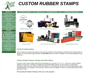 simonstamp.com screenshot