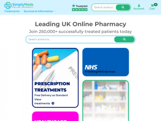 simplymedsonline.co.uk screenshot