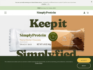 simplyprotein.com screenshot
