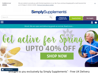 simplysupplements.co.uk screenshot