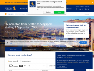 singaporeair.com screenshot