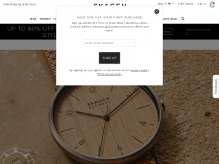 skagen.com screenshot