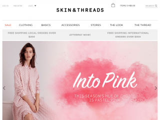 skinandthreads.com screenshot