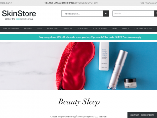 skinstore.com screenshot