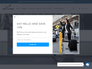 skyvaletluggage.com screenshot