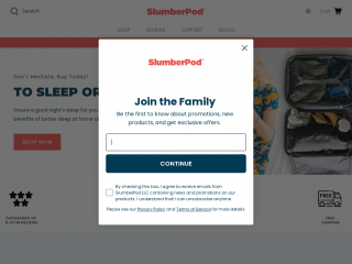 slumberpod.com screenshot