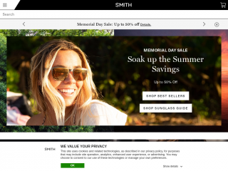 smithoptics.com screenshot