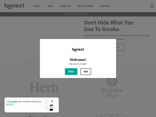 smokehonest.com screenshot