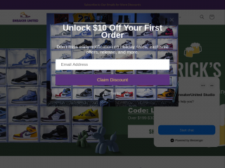 sneakerunited.com screenshot