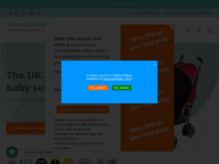 snoozeshade.com screenshot