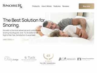 snorerx.com screenshot