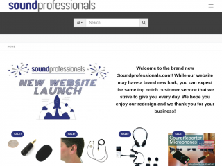 soundprofessionals.com screenshot