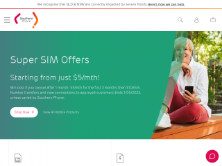 southernphone.com.au screenshot