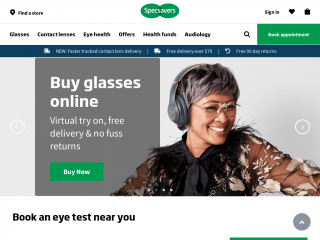 specsavers.com.au screenshot