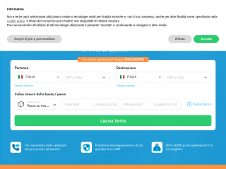 spedire.com screenshot
