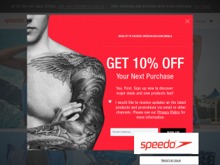speedo.com screenshot