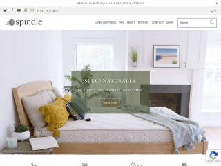 spindlemattress.com screenshot