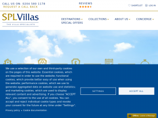 splvillas.com screenshot