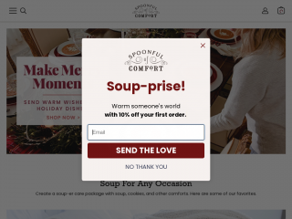 spoonfulofcomfort.com screenshot
