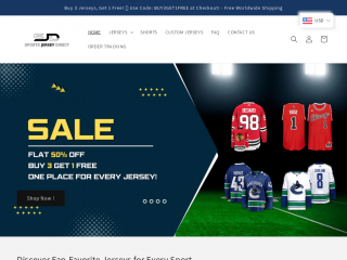 sportsjerseydirect.com screenshot