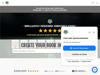 sportsstarbooks.co.uk screenshot