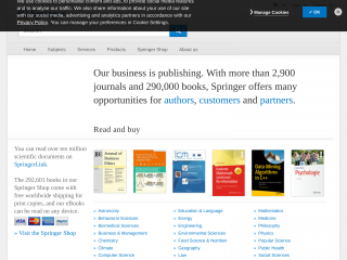 springer.com screenshot