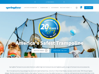 springfreetrampoline.com screenshot