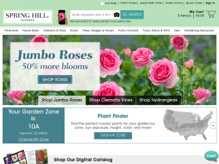 springhillnursery.com screenshot