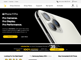 sprint.com screenshot