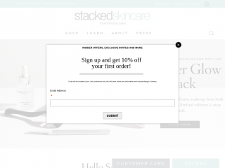 stackedskincare.com screenshot