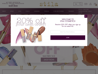 stilacosmetics.com screenshot