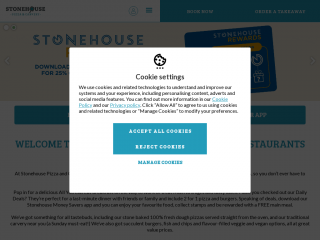 stonehouserestaurants.co.uk screenshot