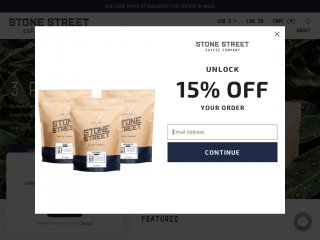 stonestreetcoffee.com screenshot