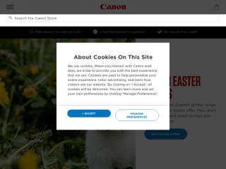 store.canon.co.uk screenshot