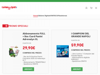 store.corrieredellosport.it screenshot