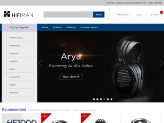 store.hifiman.com screenshot