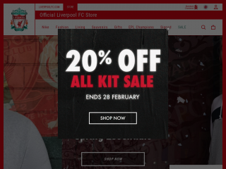 store.liverpoolfc.com screenshot