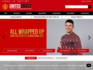 store.manutd.com screenshot