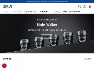 store.sirui.com screenshot