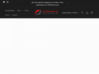 strengthgenesis.com screenshot
