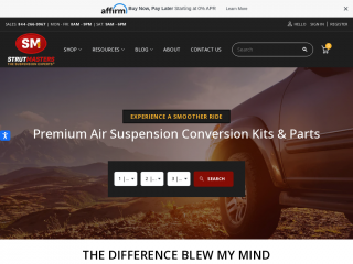 strutmasters.com screenshot