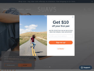 suavshoes.com screenshot