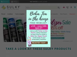 sulky.com screenshot