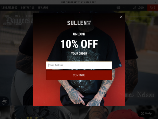 sullenclothing.com screenshot