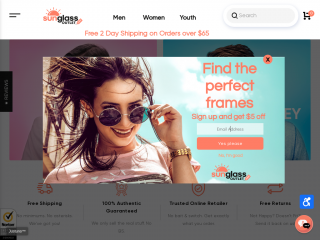 sunglassoutlet.com screenshot