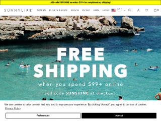 sunnylife.com screenshot