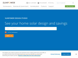 sunpower.com screenshot